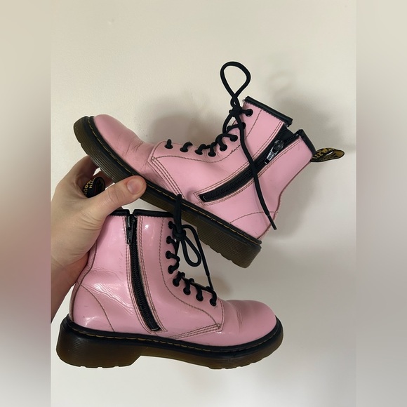 Dr Marten Pink Kids Size 2 - Picture 6 of 11